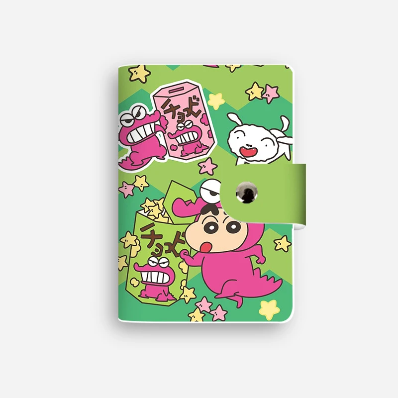 蜡笔小新油画原创卡包大容量多卡位皮质证件便携驾驶证卡册卡片夹