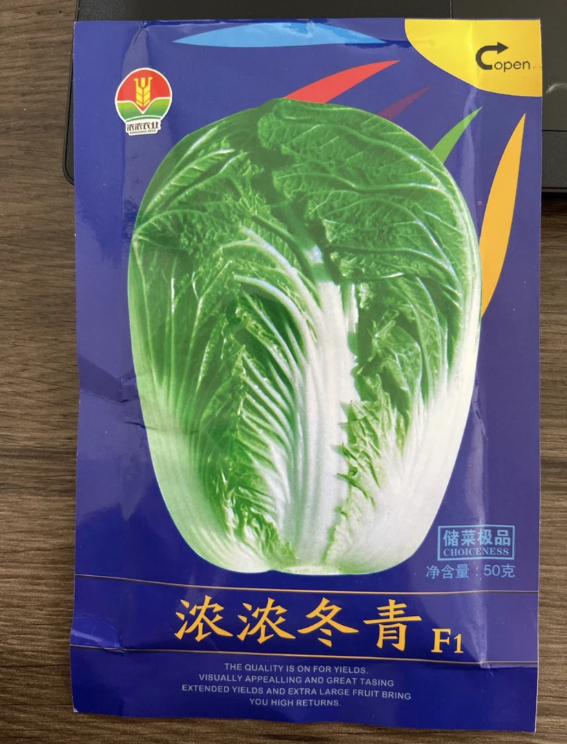 浓浓冬青大白菜籽紧实
