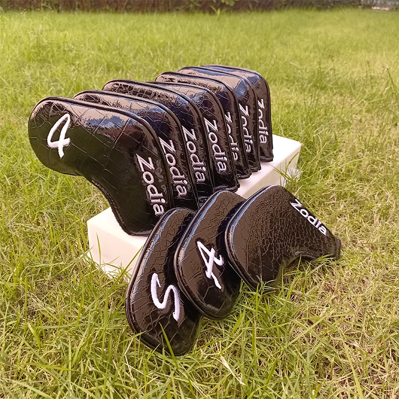高尔夫铁杆套 卓迪亚铁杆组杆头套 帽套 鳄鱼纹路材质 磁铁闭合