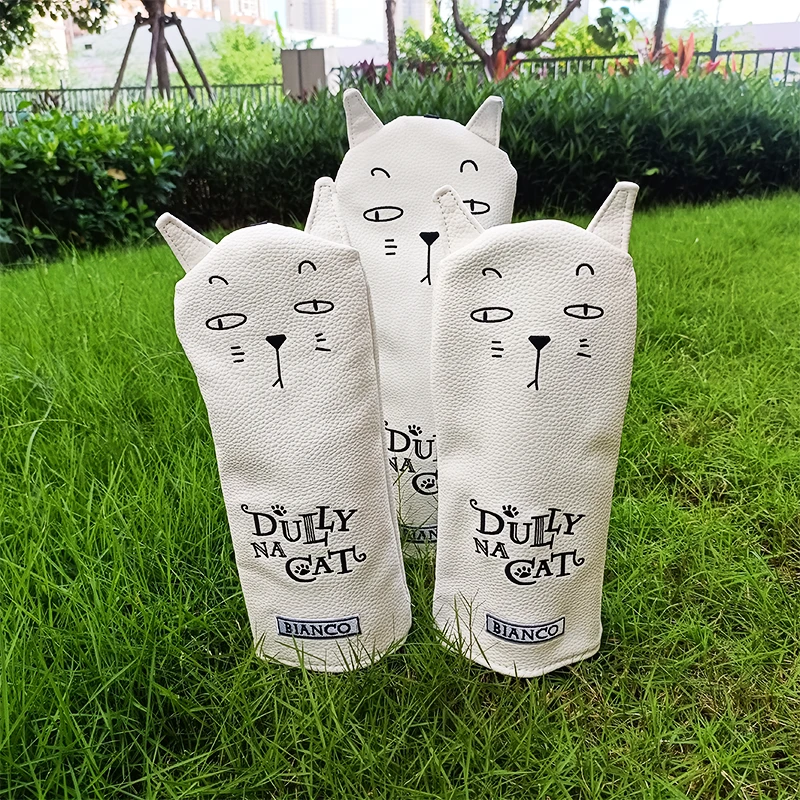 高尔夫球杆套 卡通木杆套 杆头套 懒惰猫球杆套 男女通用帽套