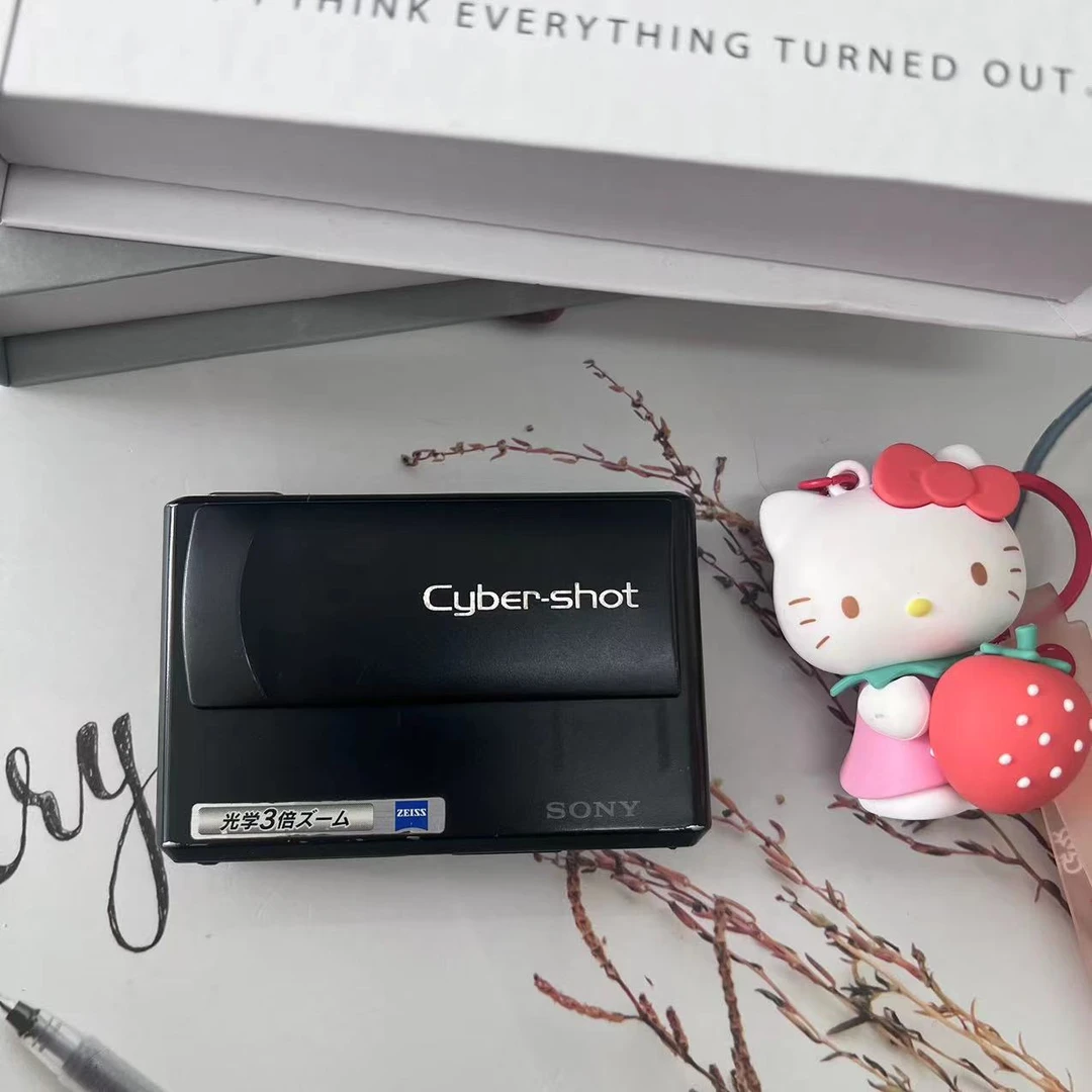 9新 Sony/索尼 DSC-T1 530万像素3倍光学变焦滑盖黑色学生随身