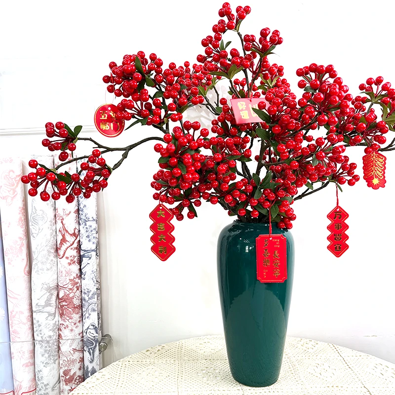 新款景德镇陶瓷花瓶复古干花年宵花摆件花盆花店资材用品