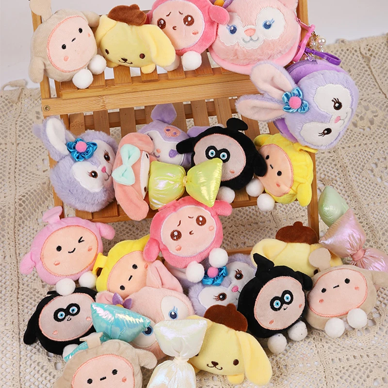 六一儿童节玩偶花束鲜花包装diy制作材料可爱小蛋仔蝴蝶结装饰