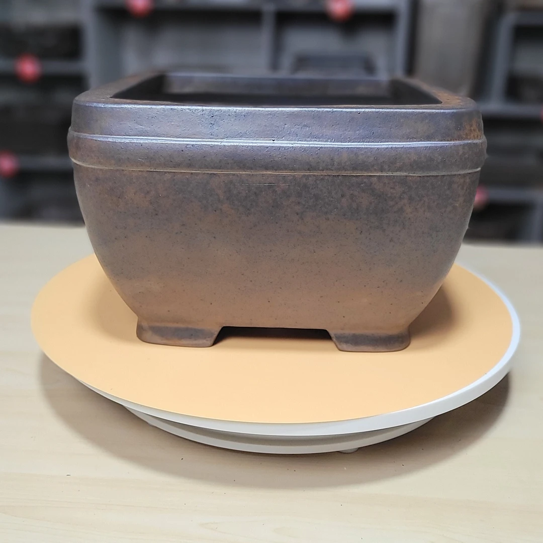 杨冬益高温柴烧紫砂花盆