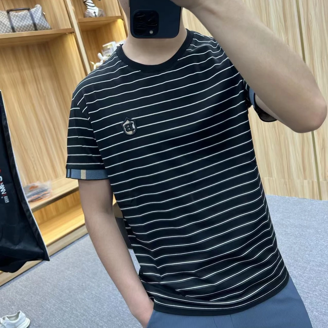男士精品条纹半袖 6031