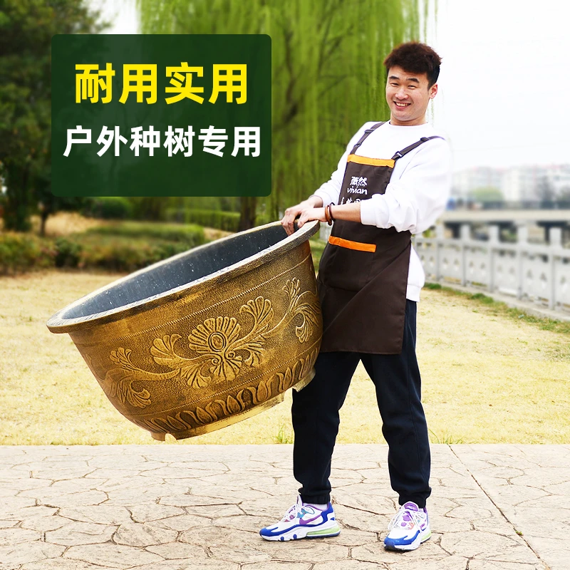 塑料花盆庭院加厚批发户外透气花盆耐用养荷花专用盆花盆种植