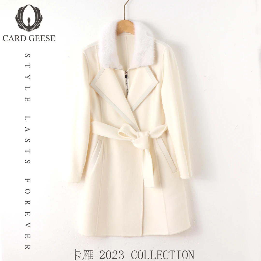 【彭彭echo专属】CARD GEESE/卡雁 新款大衣#AKY-23D13-23095