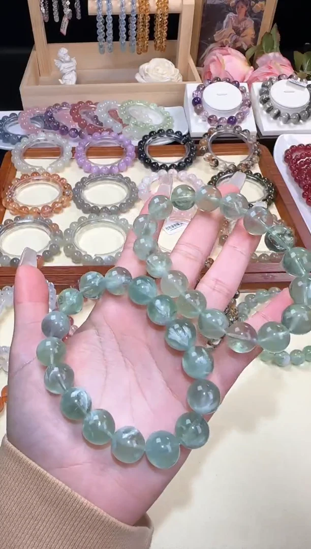 【闪购商品】萤石手链未镶嵌1223.20羽毛萤石手串