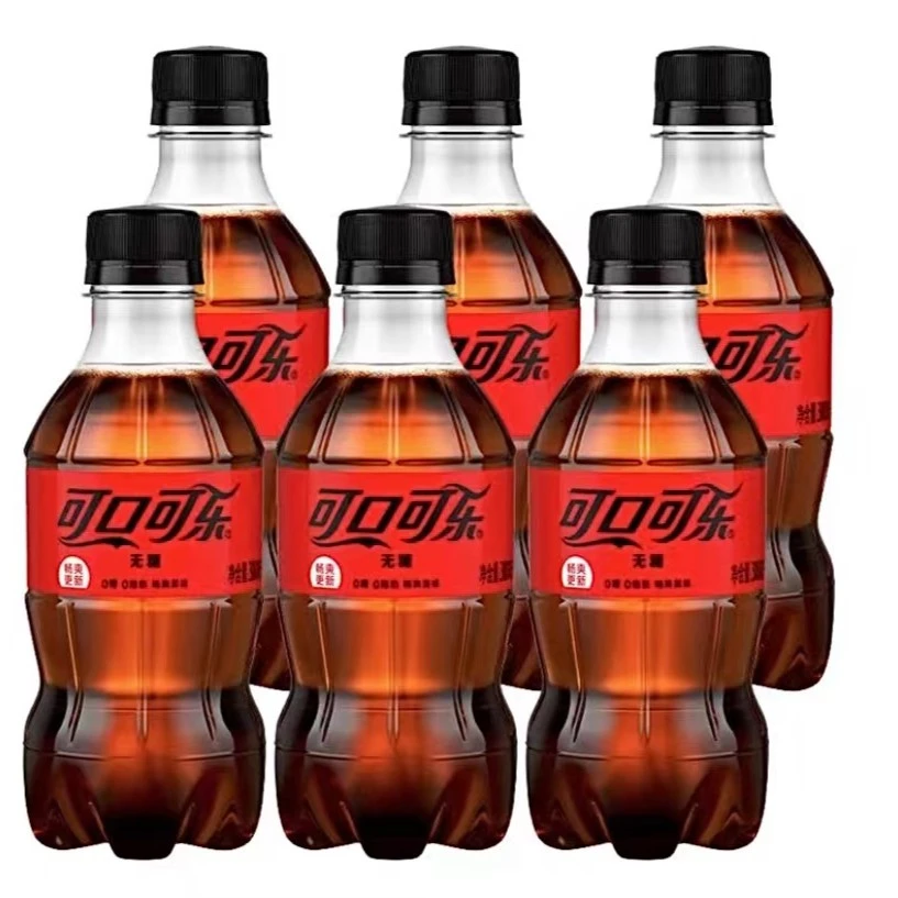【新店福利】无糖零度可口可乐300ml*6瓶常温汽水饮料经典小瓶装0卡