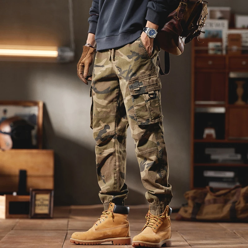 潮掌柜裤子男款多色可选工装裤潮牌束脚休闲男士百搭工装时尚潮流