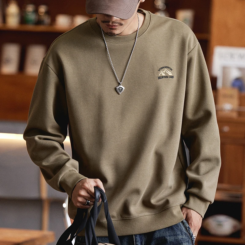 潮掌柜秋冬休闲卫衣潮流百搭遮肉显瘦慵懒感百搭卫衣潮流印花卫衣