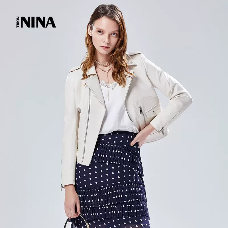 2024新款土耳其进口时尚真皮修身气质简约百搭皮衣女士短款外套