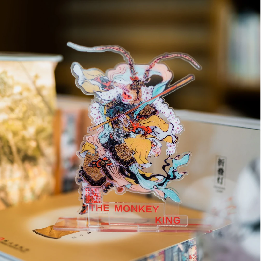 戴敦邦动物欧式陶瓷插画亚克力摆台高档创意结婚玄关彩色中式书房