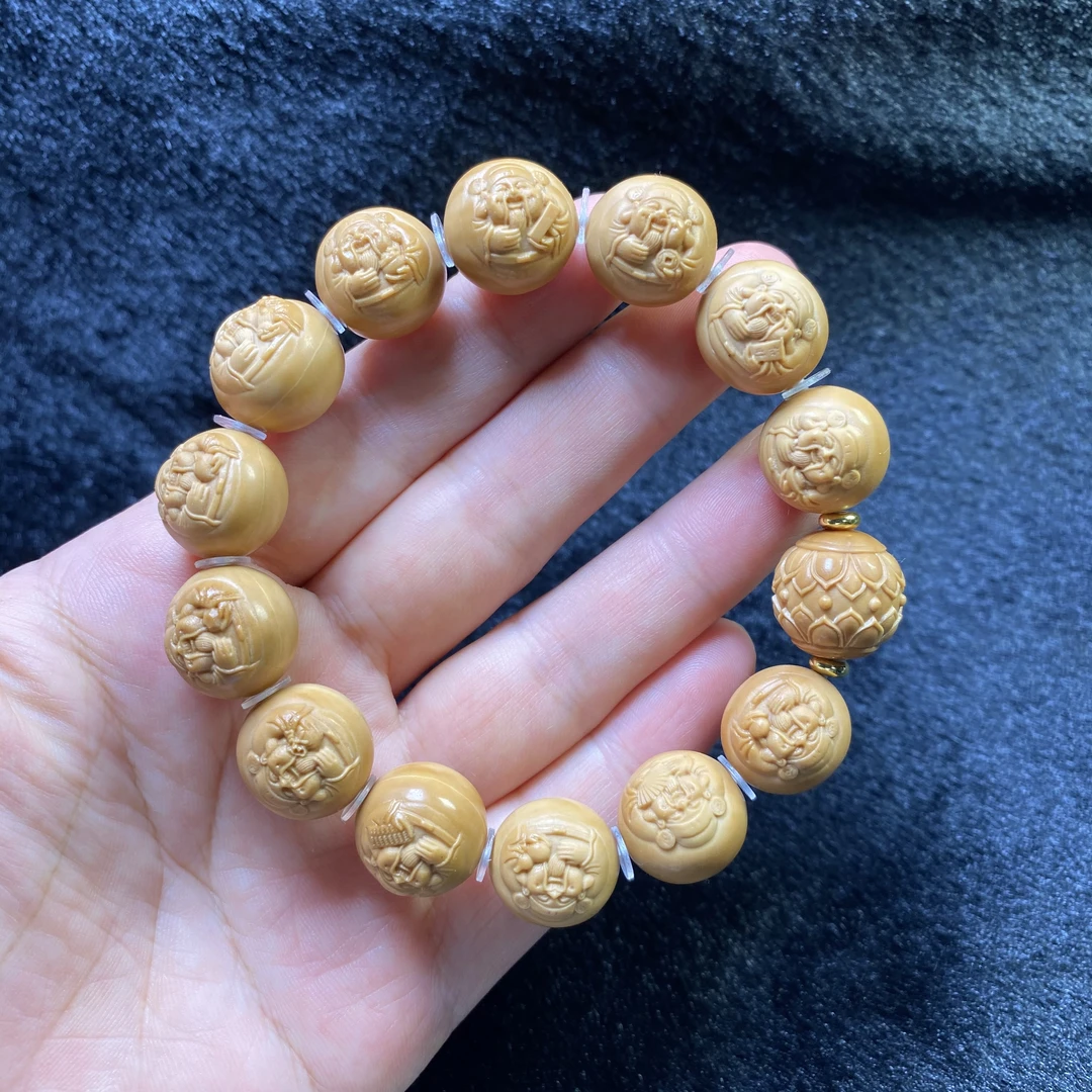 横财  猴头雕刻精品文玩手串