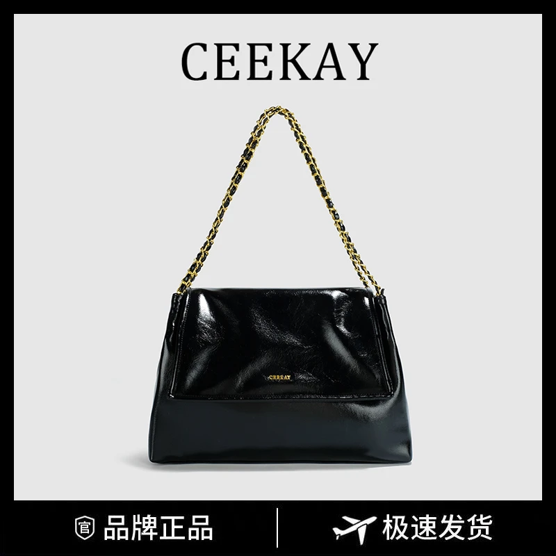 CEEKAY正品高级质感托特包包女2023秋冬新款简约大容量通勤单肩包