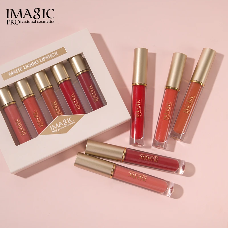 IMAGIC5支唇漆套装显白防水不沾杯持久丝绒哑光雾面唇漆