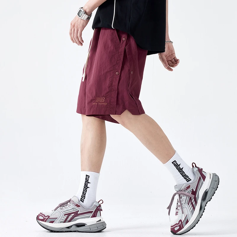 夏季薄款五分短裤男款cleanfit小众设计感百搭休闲宽松中裤子男