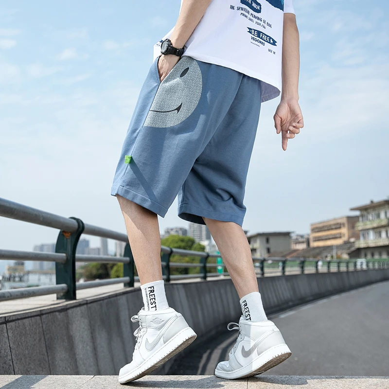 【稻草人】短裤男士夏季2023新款休闲潮流外穿百搭运动裤宽松五分潮