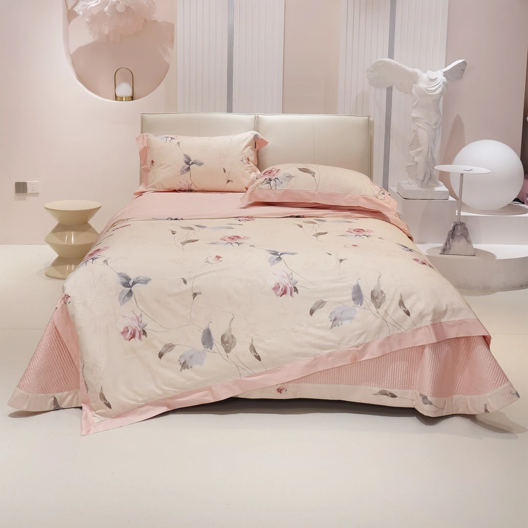 【林小花】惠心兰-轻奢床盖四件套纯棉磨毛4件套床上用品加厚小清新