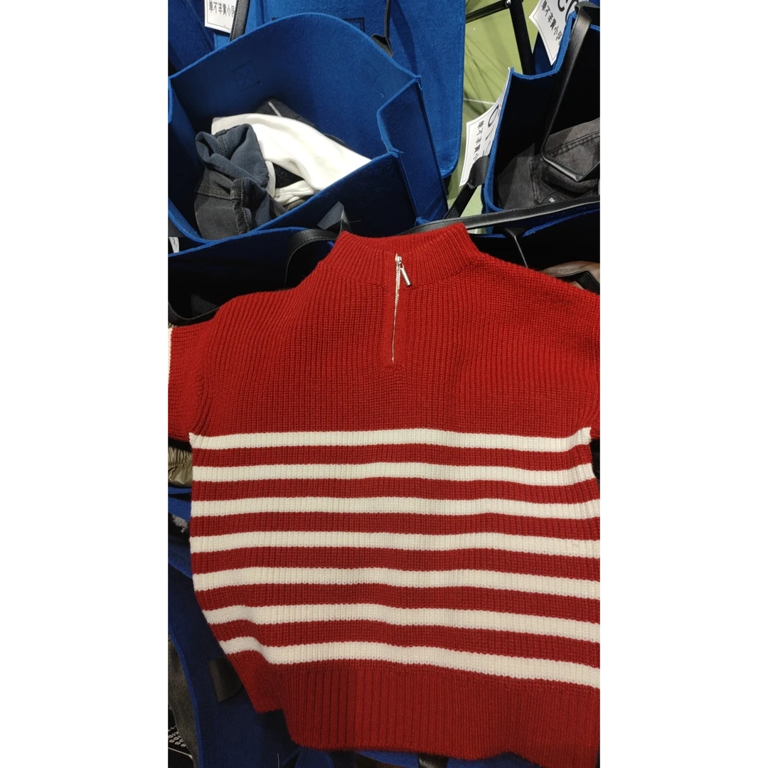 2024男童潮牌炸街拼接撞色毛衣XER001  小二班