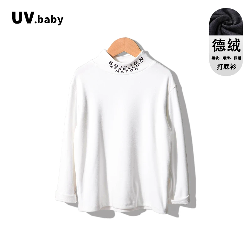 新款儿童亲子款德绒打底T恤男女童内搭-sbe045