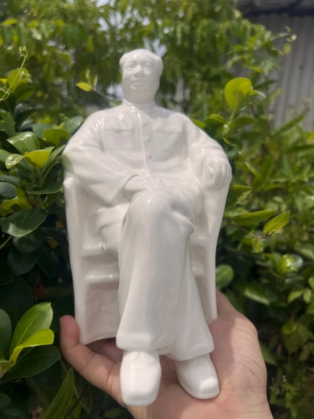 毛主席瓷像摆件23公分
