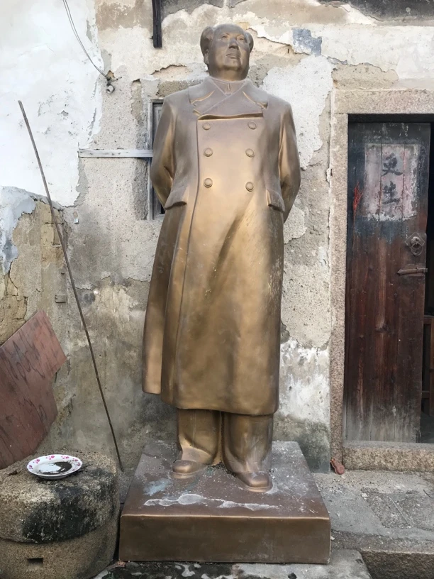 毛主席塑像2米5玻璃铜材质