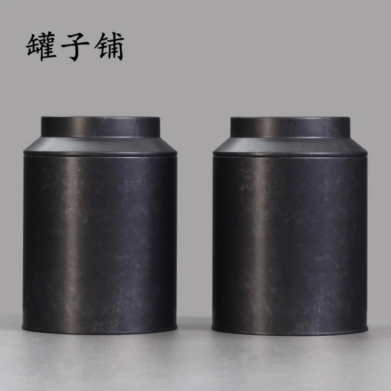 定制实用无损100克茶饼罐款式陈皮小青柑散茶罐细磨砂铁精致铁盒