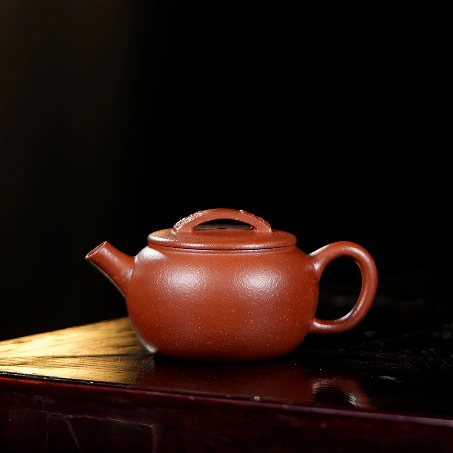 遇壶堂红降坡小瓦当100cc正宗宜兴手工原矿紫砂壶0762泡茶壶茶器