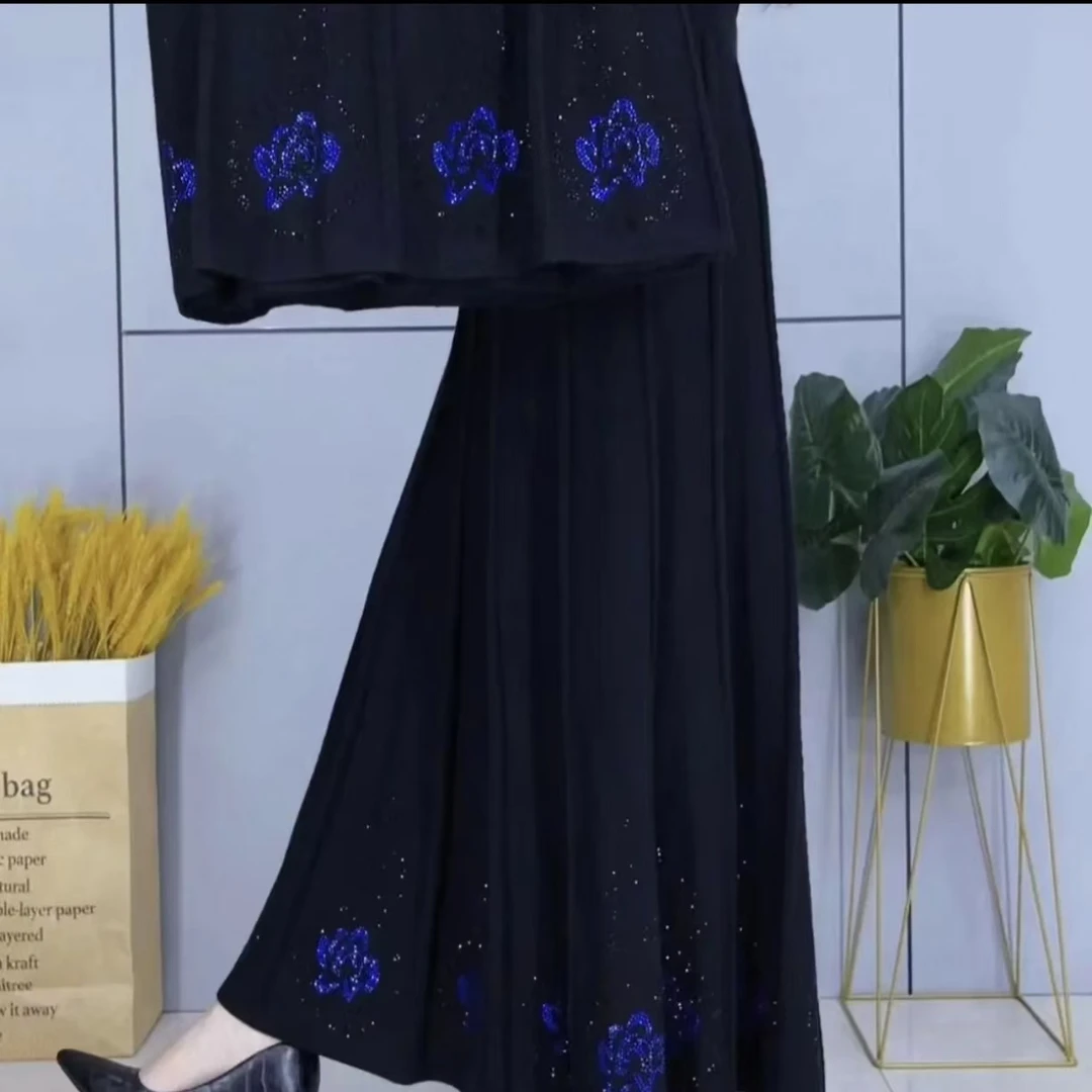 秋季裙子时尚休闲显瘦中老年妈妈装百搭绣花中国风558