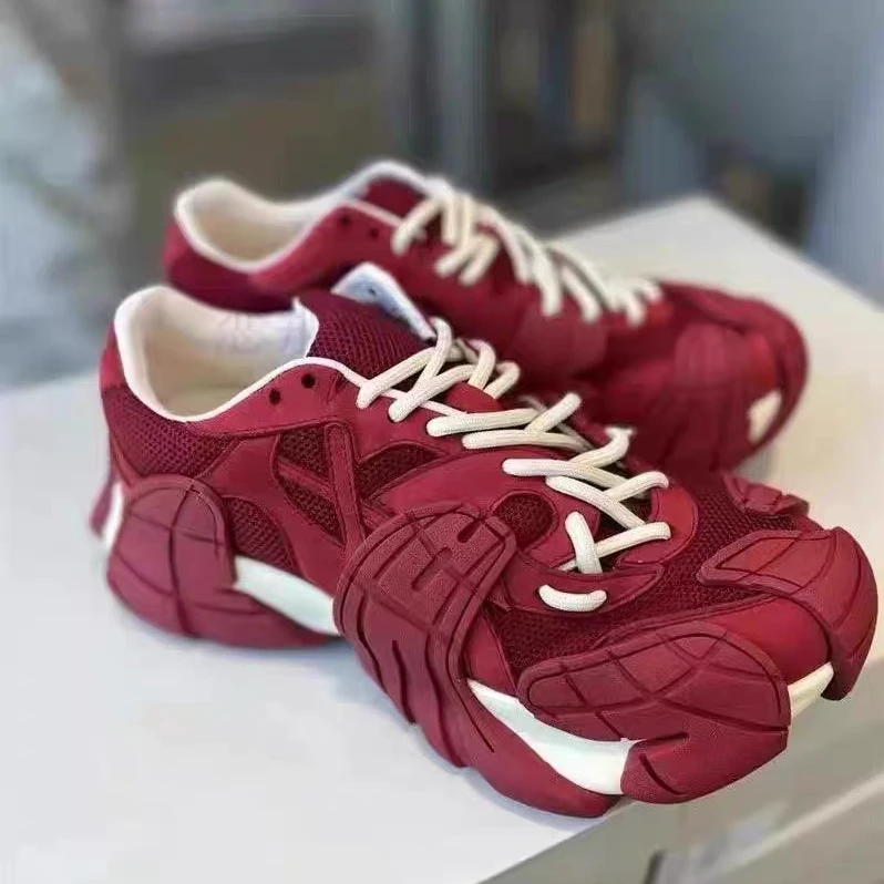 时髦~欧货八爪鱼老爹鞋女2024秋新百搭洋气小众厚底6cm休闲鞋潮鞋