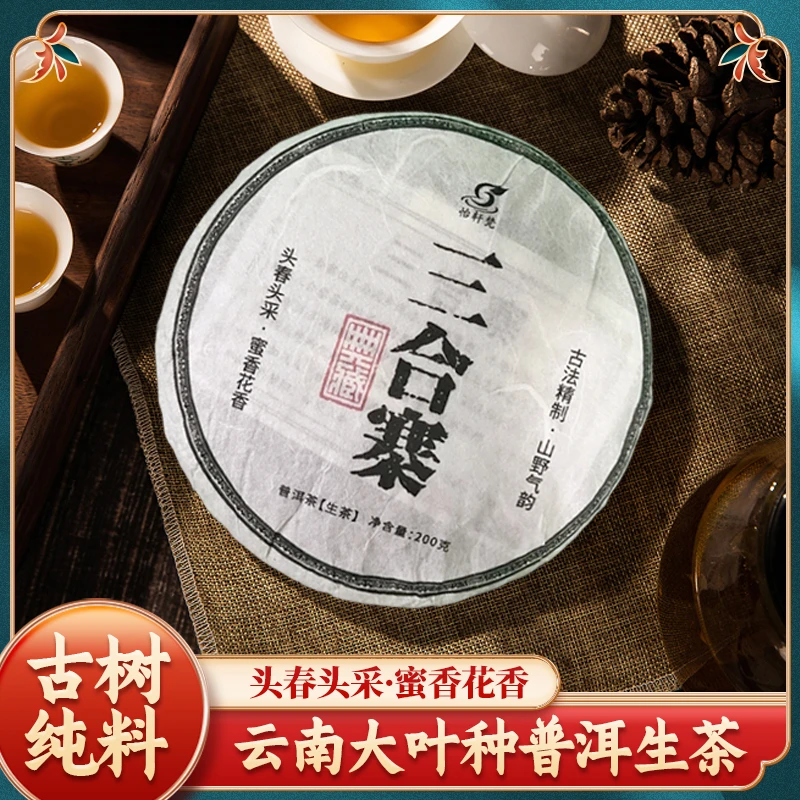 怡轩梵 三合寨普洱生茶2023年越陈越香古树200g头春头采