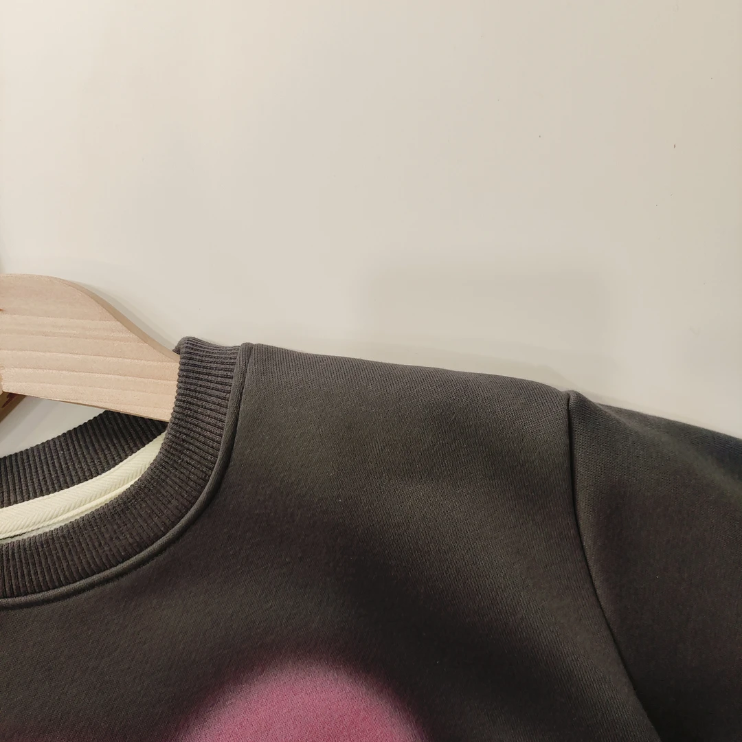 安家 儿童爱心加绒卫衣  6101