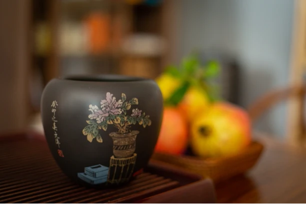 建水紫陶水洗茶海水盂干泡台配套