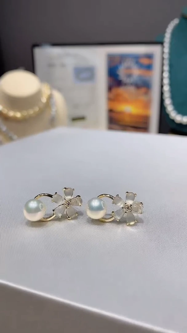 【闪购商品】淡水珍珠耳饰未镶嵌轻奢小耳钉