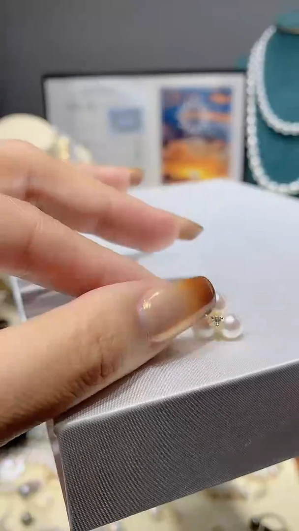 【闪购商品】淡水珍珠耳饰未镶嵌轻奢小耳钉