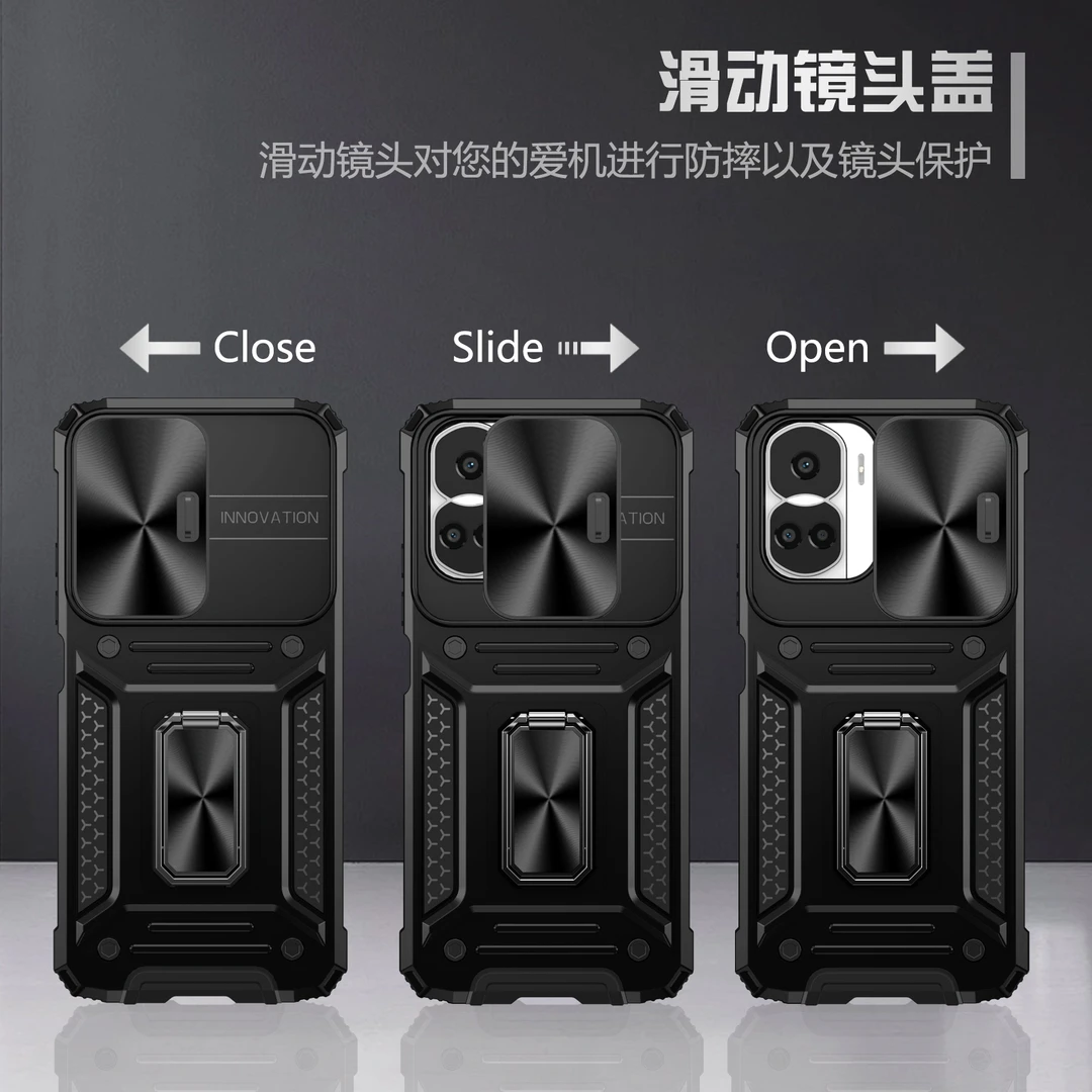 适用于荣耀X50i魅影原装铠甲手机壳防摔镜头保护旋转支架潮流时尚