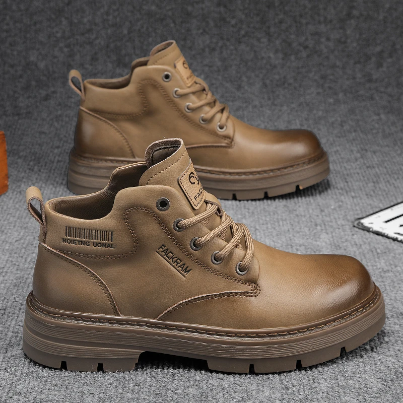 FACKRAM/斐克公羊休闲马丁靴男款2024新款男士秋冬时尚百搭英伦