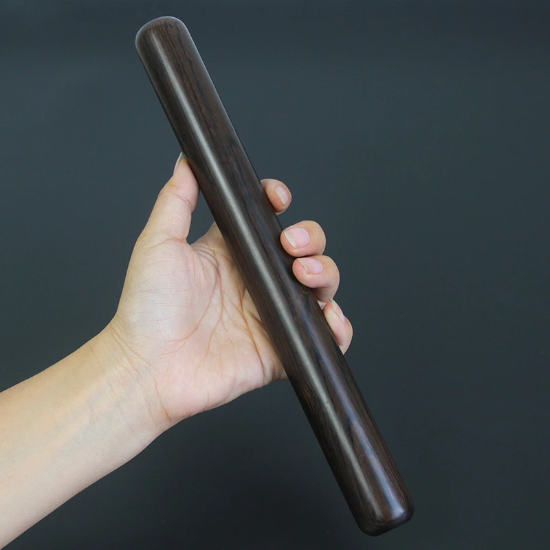 树妮实木檀木紫光檀擀面轴面条饺子皮家用实心擀面杖神器商用