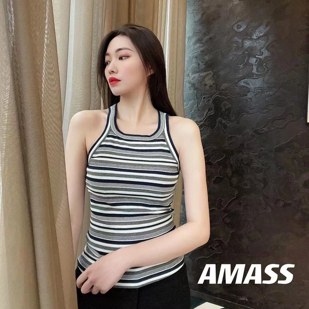 阿玛施AMASS新款女装百搭内搭圆领百搭套头打底背心5300760