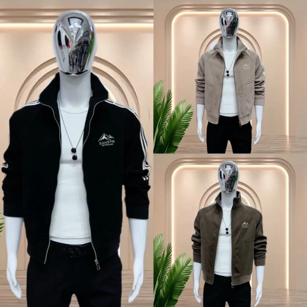 2024秋季夹克流行新款发型师潮牌男装高级设计感痞帅男士夹克外套