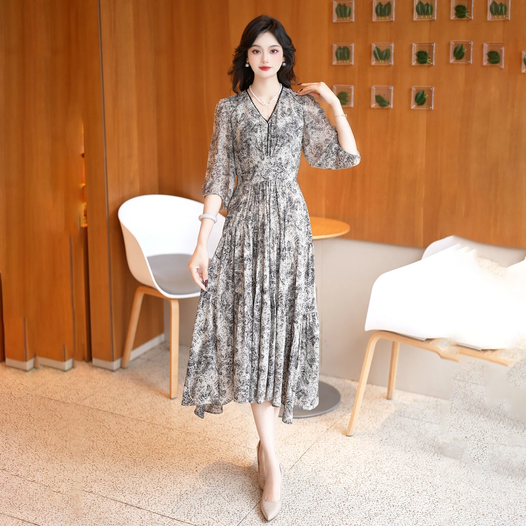 【ARS】新款气质洋气时尚休闲减龄显瘦收腰女装连衣裙春夏穿搭 #B59