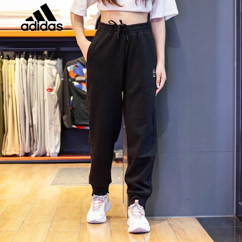 Adidas阿迪达斯女裤秋冬新款运动裤跑步健身训练休闲棉质保暖长裤