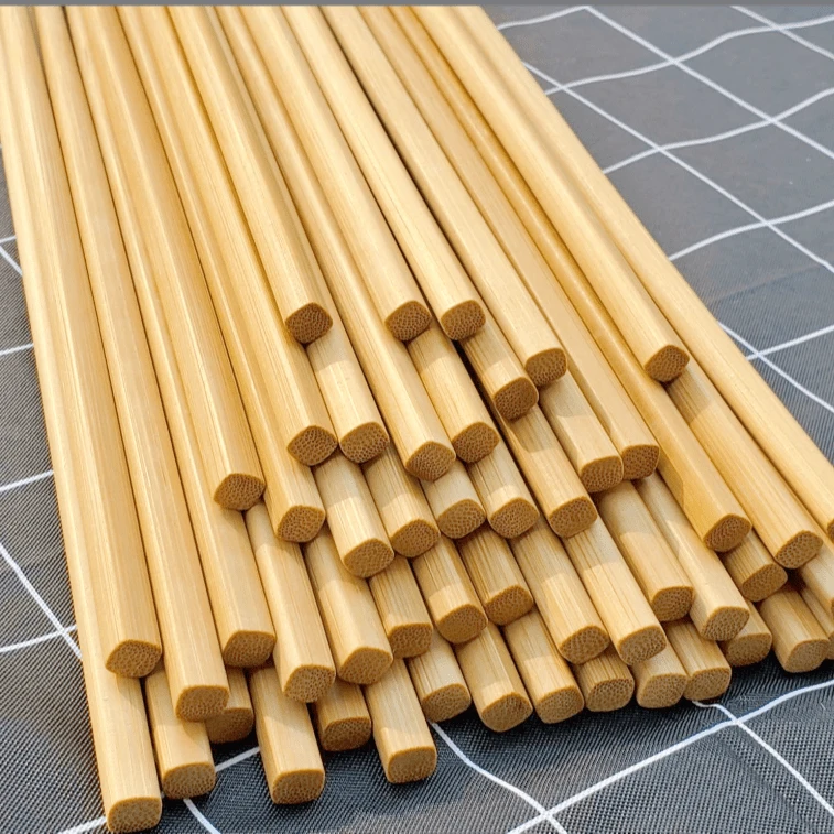【30双】高档天然竹筷子无漆无蜡中式家用光板筷防霉防滑家用筷子