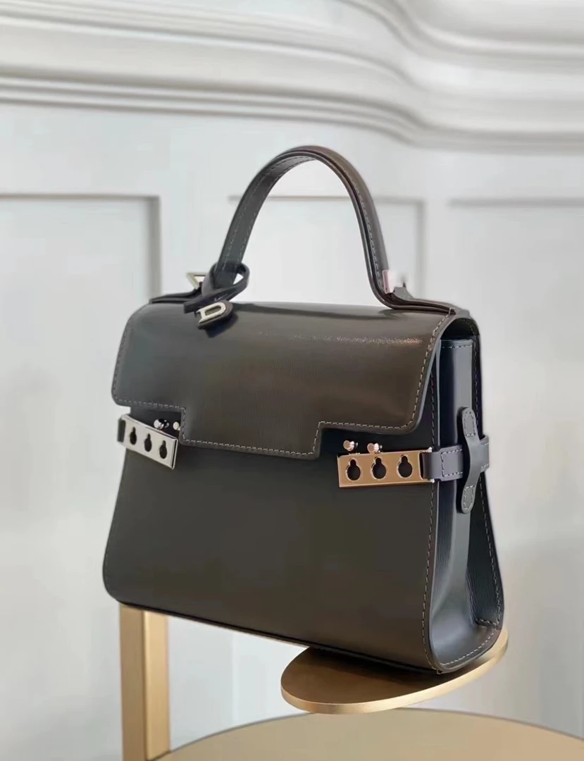 95新 Delvaux/德尔沃 手提斜挎包 配件:镜子、尘袋