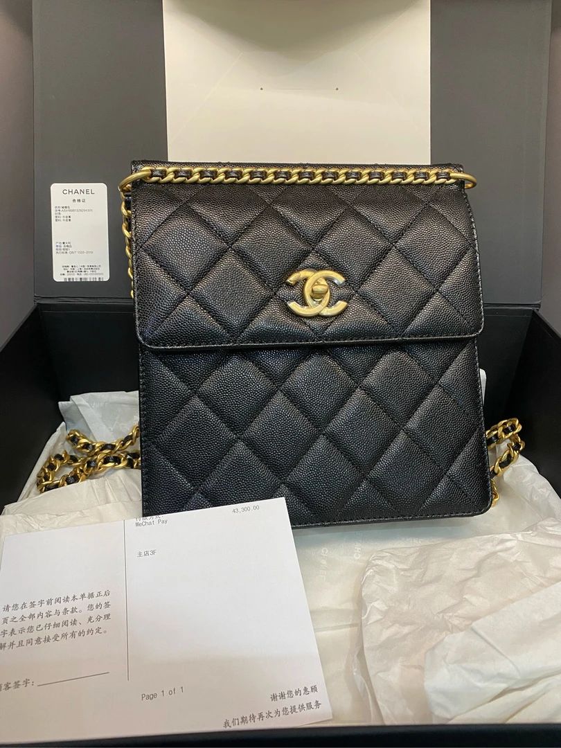 全新未使用 Chanel/香奈儿 23A双肩包 全新全套