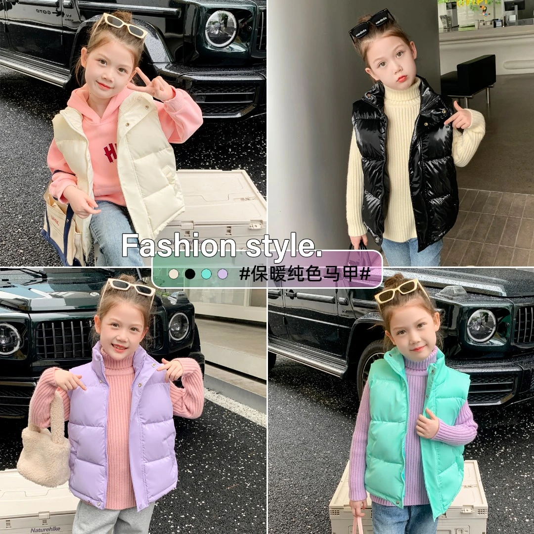小菲特冬季女童6-12岁中大童女宝外穿上衣儿童马甲外套 YPYD34293