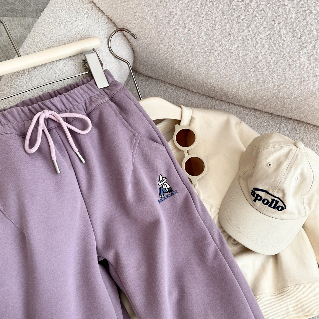 小菲特秋冬季女童装中大童运动裤儿童加厚休闲裤QDKD36239