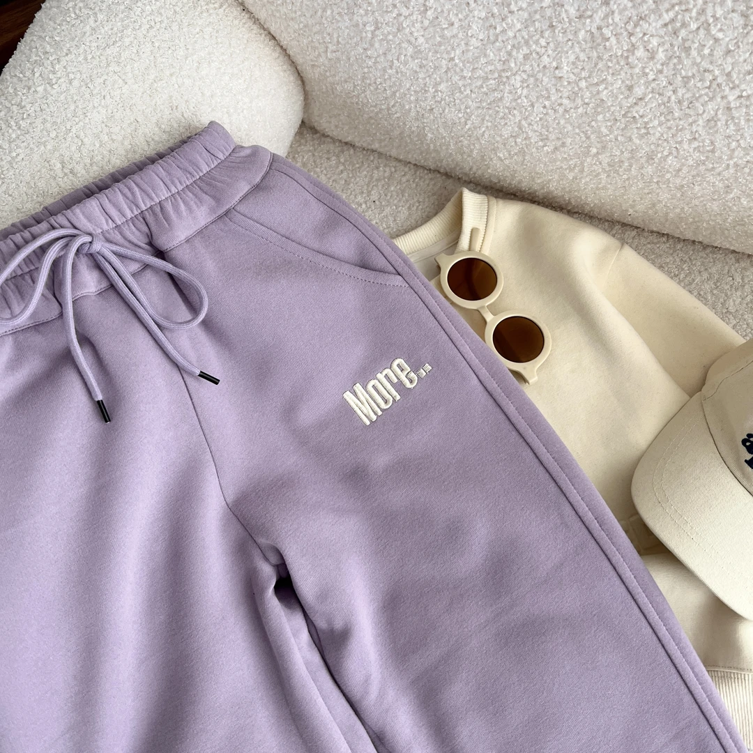 小菲特冬季女童装6-12岁中大童长裤儿童女宝加厚棉卫裤JMYD36334