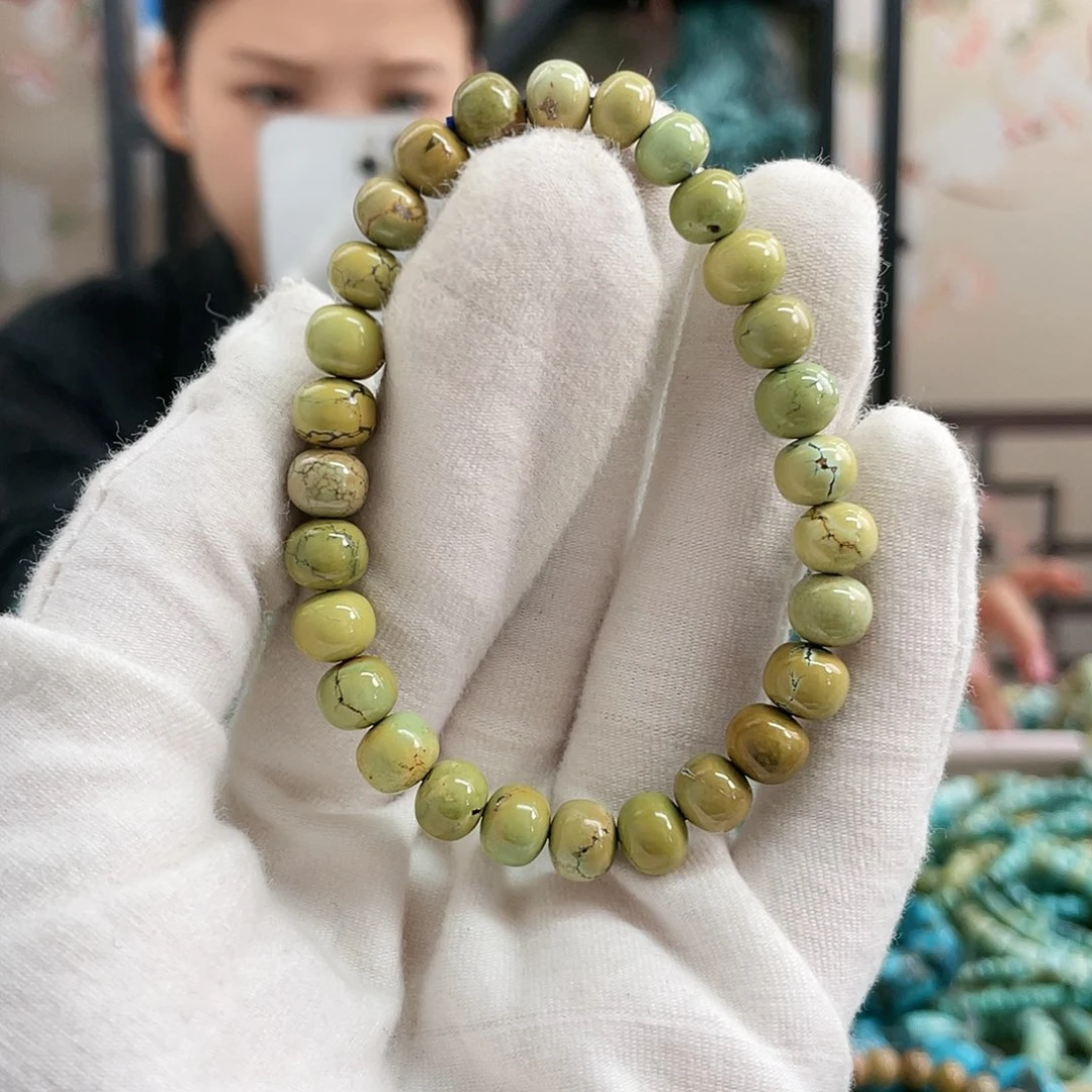 【闪购商品】绿松石珠宝奇石未镶嵌豆*卡7m➕